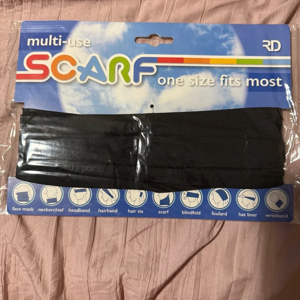 New Black Multi-Use Scarf